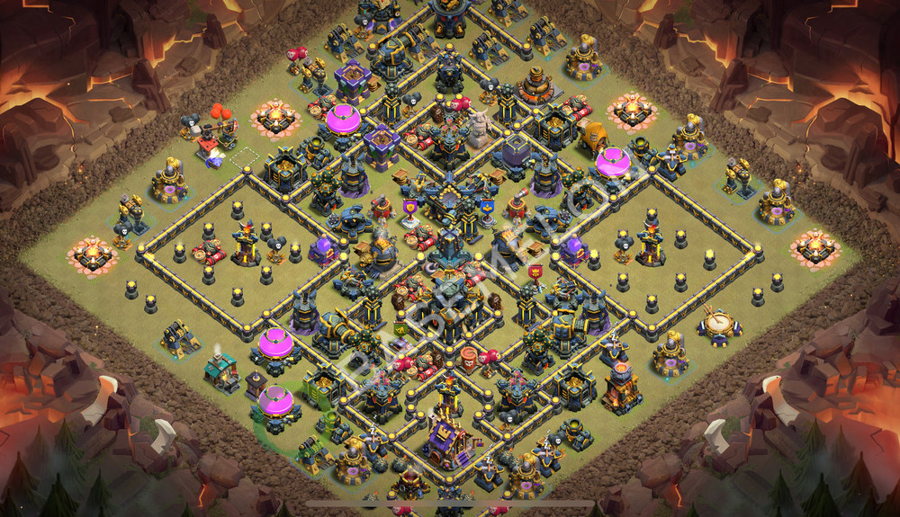 Aldea del Ayuntamiento Nivel 17 para Guerra, Anti Aéreo Diseño 2025, #1849