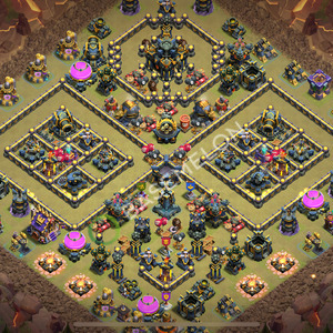 Aldea del Ayuntamiento Nivel 17 para Guerra, Anti 3 Estrellas Diseño 2025, #1887