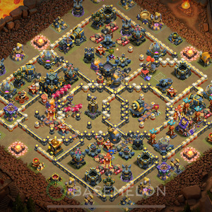 Town Hall Level 17 War Base Design 2025, Anti Everything, Hybrid, Layout #1944