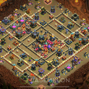 Town Hall Level 17 War Base Design 2025, Anti Everything, Layout #1948