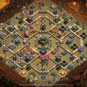 Town Hall Level 17 War Base Design 2025, Anti Everything, Layout #1979