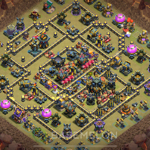 Town Hall Level 17 War Base Design 2025, Anti 2 Stars, Layout #2008