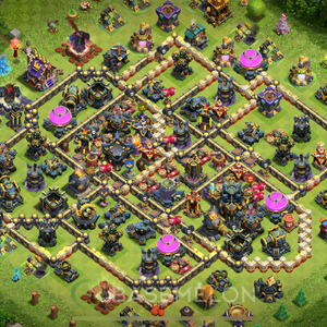 Town Hall Level 17 Trophy/Defense Base Design 2025, Layout #2028