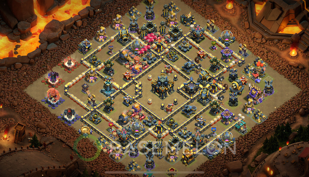 Town Hall Level 17 War Base Design 2025, Legend League, Hybrid, Layout #2118