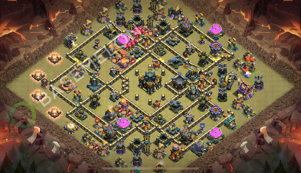 Aldea del Ayuntamiento Nivel 17 para Guerra, Liga Leyenda, Híbrido Diseño 2025, #2118