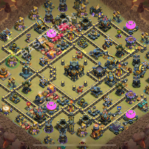 Aldea del Ayuntamiento Nivel 17 para Guerra, Liga Leyenda, Híbrido Diseño 2025, #2118