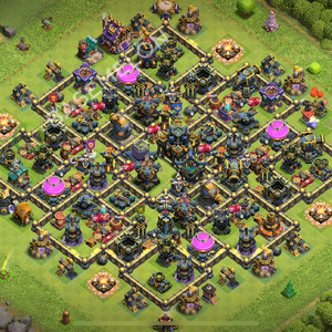 Aldea del Ayuntamiento Nivel 17 para Farming, Híbrido Diseño 2025, #2142