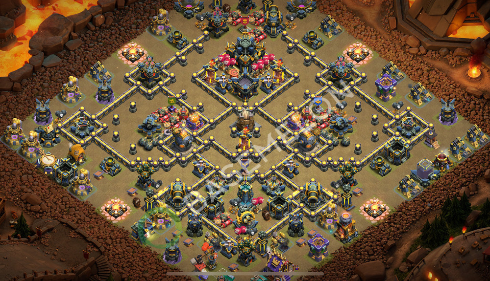 Aldea del Ayuntamiento Nivel 17 para Guerra, Anti Todo Diseño 2025, #2159