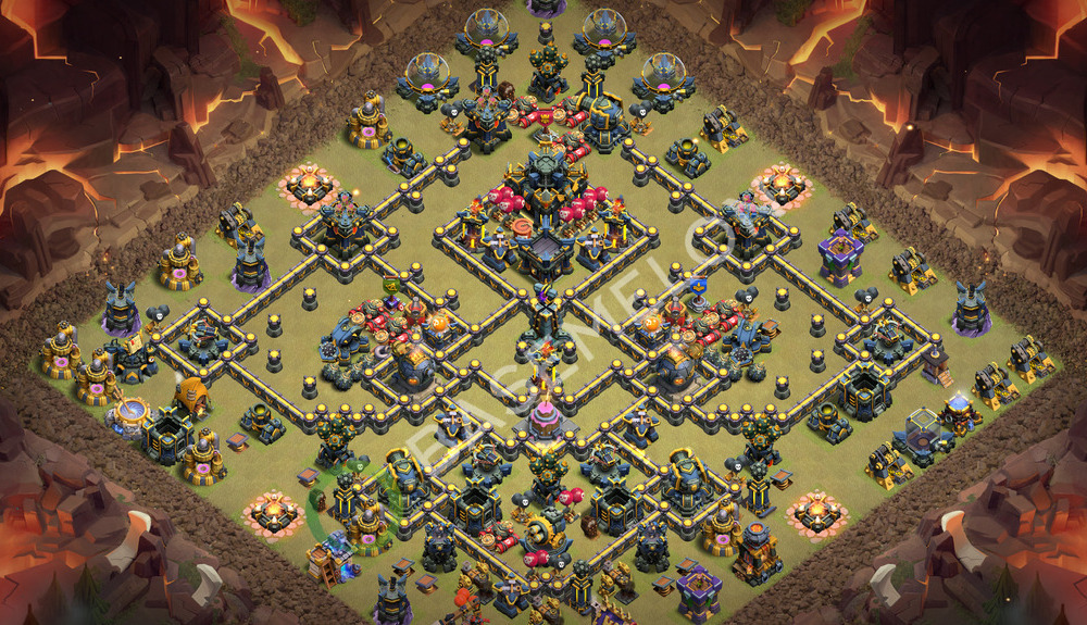 Town Hall Level 17 War Base Design 2026, Anti Everything, Layout #2159