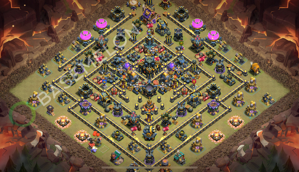 Aldea del Ayuntamiento Nivel 17 para Guerra, Anti 2 Estrellas Diseño 2025, #2168