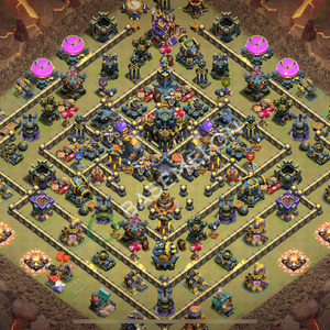 Aldea del Ayuntamiento Nivel 17 para Guerra, Anti 2 Estrellas Diseño 2025, #2168