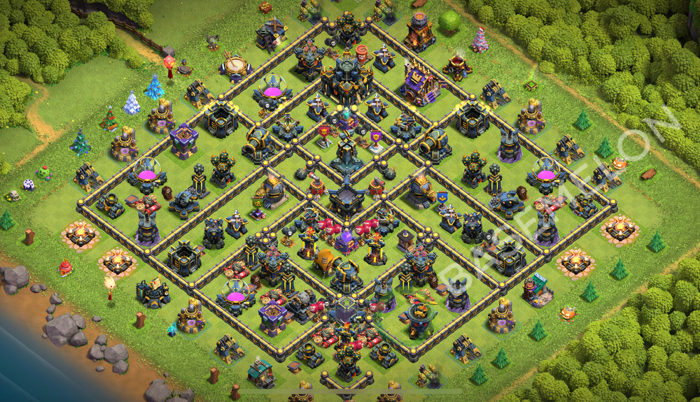 Aldea del Ayuntamiento Nivel 17 para Defensa, Anti Todo Diseño 2025, #2170