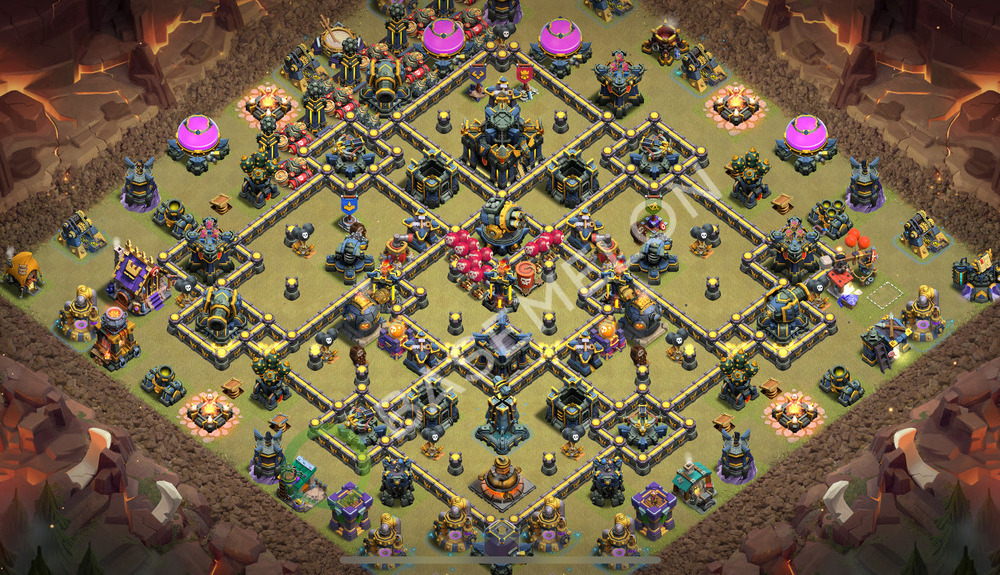 Aldea del Ayuntamiento Nivel 17 para Guerra, Anti Todo Diseño 2025, #2195