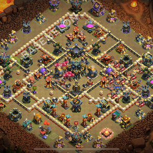 Rathaus Level 17 Krieg Base 2025, Anti 2 Sterne, Layout #2253