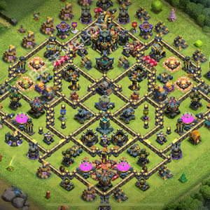 Rathaus Level 17 Farmen Base 2025, Anti Alles, Layout #2318