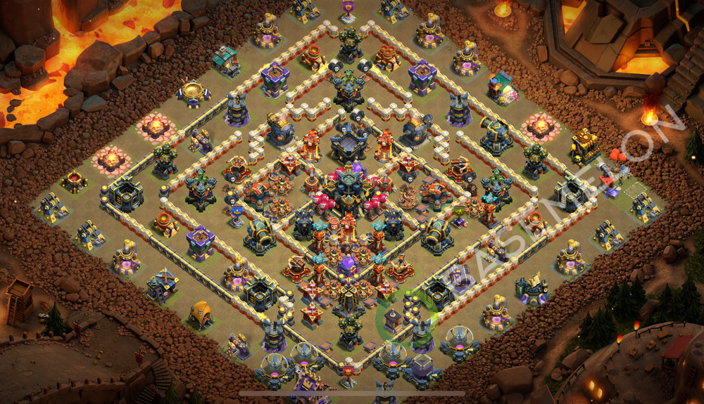 Town Hall Level 17 War Base Design 2025, Anti 2 Stars, Layout #2349