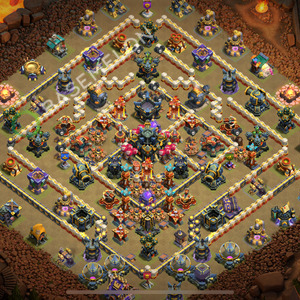 Town Hall Level 17 War Base Design 2025, Anti 2 Stars, Layout #2349