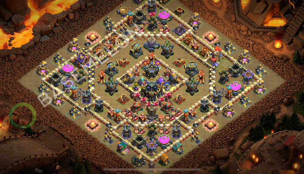 Town Hall Level 17 War Base Design 2025, Anti 2 Stars, Hybrid, Layout #2362