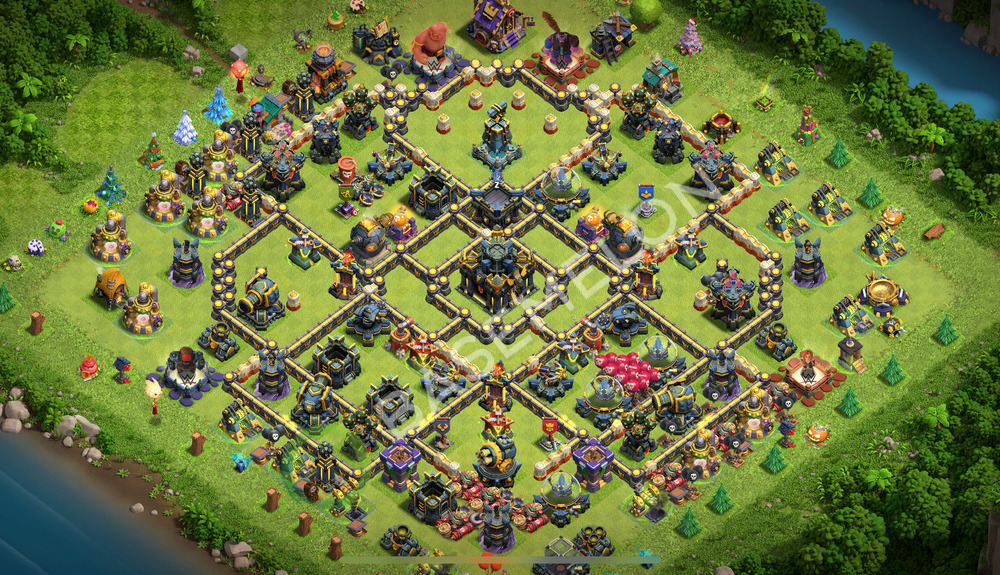 Town Hall Level 17 Trophy/Defense Base Design 2025, Anti Everything, Layout #2395