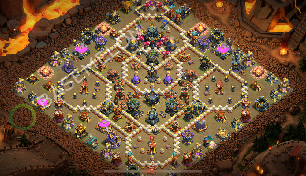 Town Hall Level 17 War Base Design 2025, Anti 3 Stars, Layout #2420