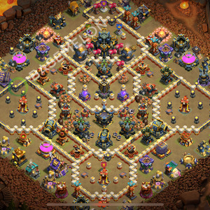 Town Hall Level 17 War Base Design 2025, Anti 3 Stars, Layout #2420