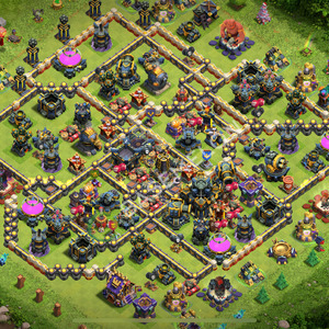 Town Hall Level 17 Trophy/Defense Base Design 2026, Anti 3 Stars, Hybrid, Layout #2470