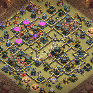Town Hall Level 17 War Base Design 2026, Anti Everything, Layout #2486