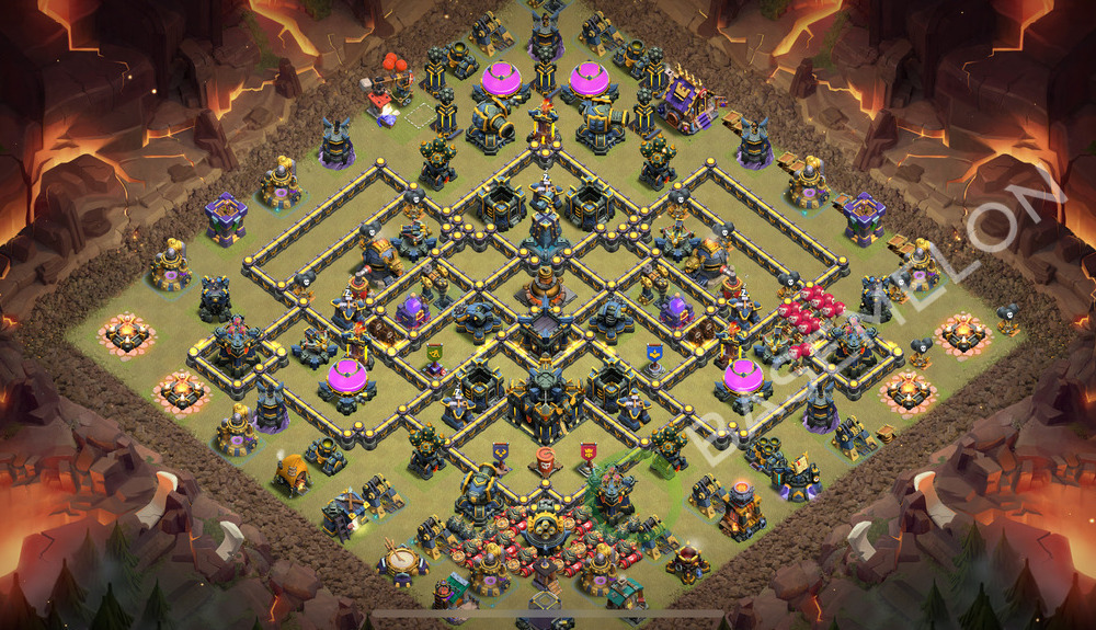 Hôtel de Ville Level 17 Guerre GDC Base  2026, Anti 3 Étoiles, Village #2512