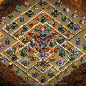 Town Hall Level 17 War Base Design 2026, Anti 2 Stars, Layout #2560