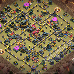 Town Hall Level 17 War Base Design 2026, Anti 3 Stars, Layout #2601