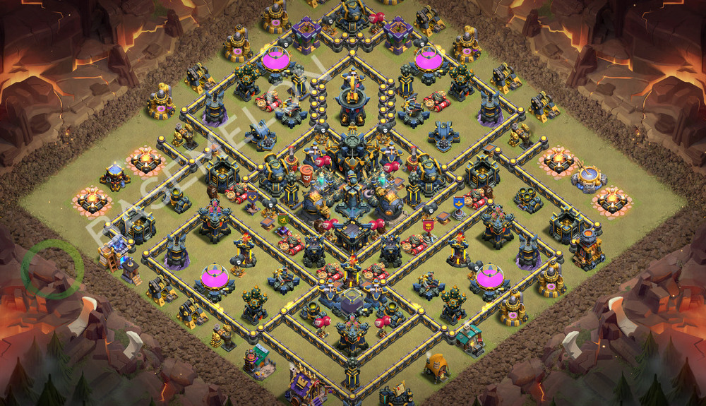 Town Hall Level 17 War Base Design 2026, Hybrid, Layout #2603