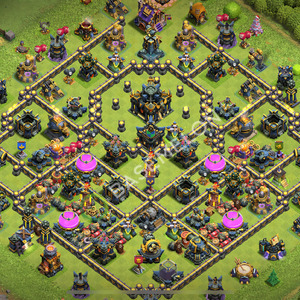 Aldea del Ayuntamiento Nivel 17 para Defensa, Anti 3 Estrellas, Híbrido Diseño 2026, #2790