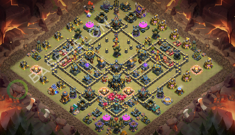 Town Hall Level 17 War Base Design 2026, Anti 3 Stars, Layout #2809
