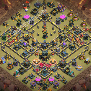 Town Hall Level 17 War Base Design 2026, Anti 3 Stars, Layout #2809