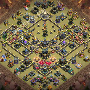 Town Hall Level 17 War Base Design 2026, Anti 3 Stars, Layout #2809