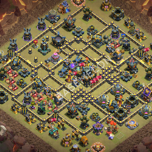 Town Hall Level 17 War Base Design 2026, Layout #2843