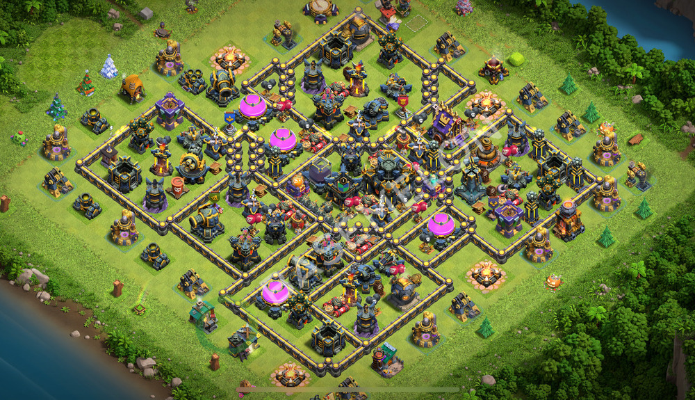 Town Hall Level 17 Farm Base Design 2026, Hybrid, Layout #3029