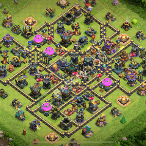 Town Hall Level 17 Farm Base Design 2026, Hybrid, Layout #3029