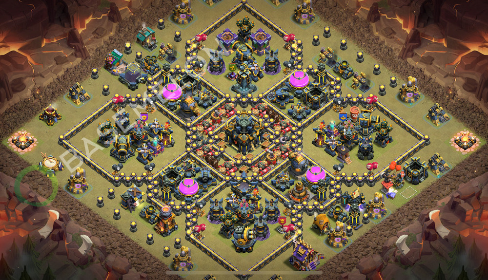 Town Hall Level 17 War Base Design 2026, Anti Everything, Layout #3085