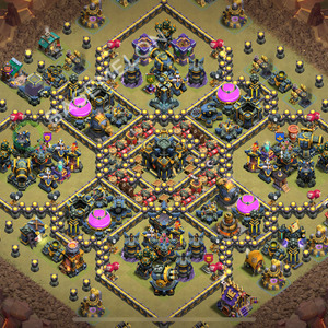 Town Hall Level 17 War Base Design 2026, Anti Everything, Layout #3085