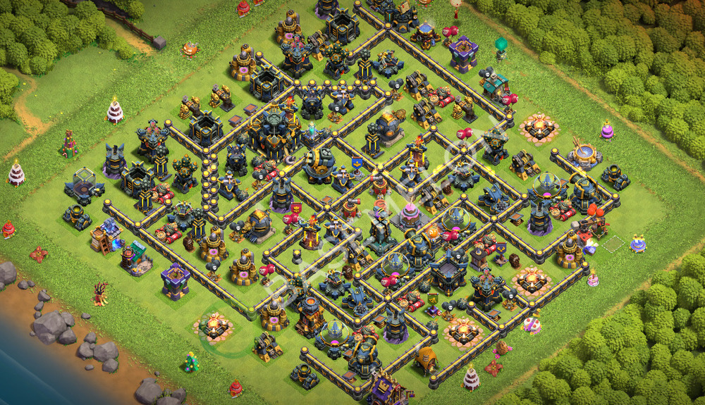 Town Hall Level 17 Trophy/Defense Base Design 2026, Anti Everything, Layout #3137