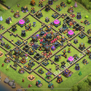 Town Hall Level 17 Farm Base Design 2026, Anti Everything, Hybrid, Layout #3224