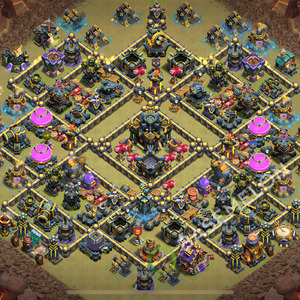 Hôtel de Ville Level 17 Guerre GDC Base  2026, Anti Tout, Village #3255