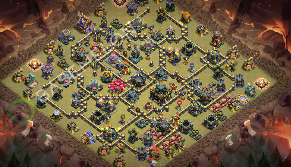 Town Hall Level 17 War Base Design 2026, Hybrid, Layout #3302