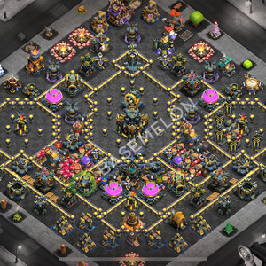 Town Hall Level 17 Trophy/Defense Base Design 2026, Anti 3 Stars, Layout #3318