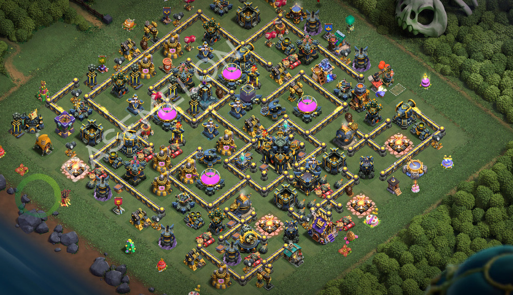 Town Hall Level 17 Trophy/Defense Base Design 2026, Anti 3 Stars, Layout #3339