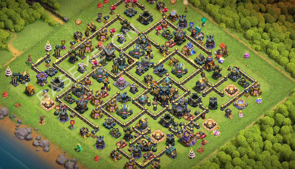 Town Hall Level 17 Trophy/Defense Base Design 2026, Anti 3 Stars, Layout #3339