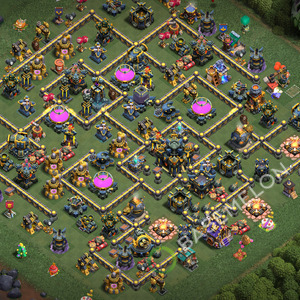 Town Hall Level 17 Trophy/Defense Base Design 2026, Anti 3 Stars, Layout #3339