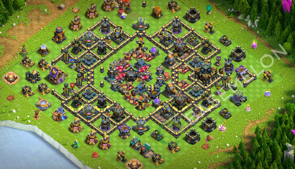 Town Hall Level 17 Trophy/Defense Base Design 2026, Anti 3 Stars, Anti Everything, Layout #3363