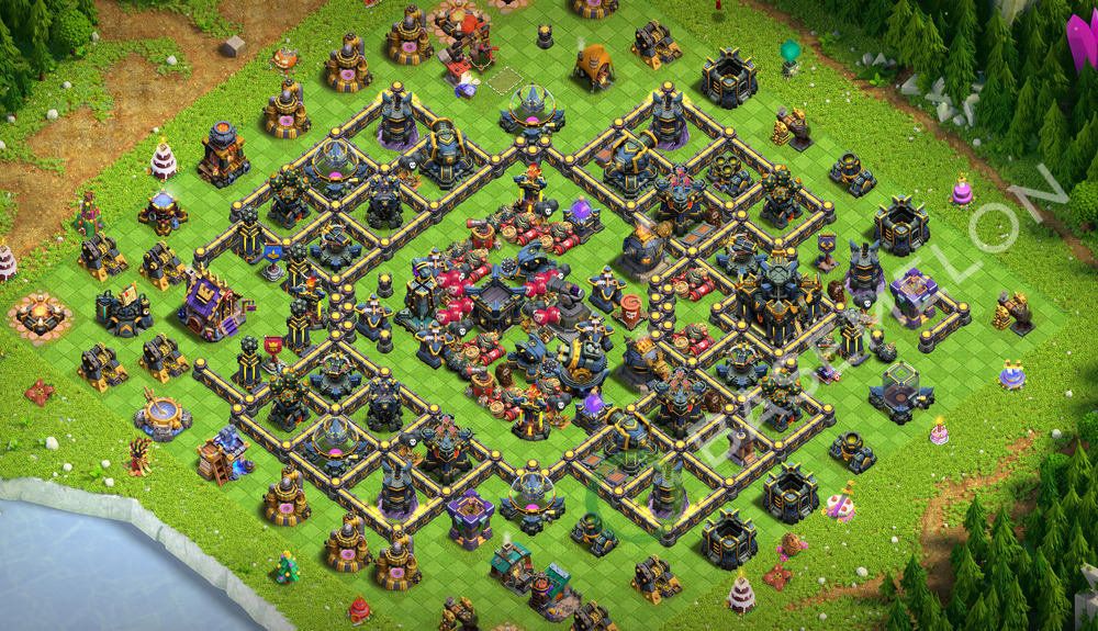 Town Hall Level 17 Trophy/Defense Base Design 2026, Anti 3 Stars, Anti Everything, Layout #3363
